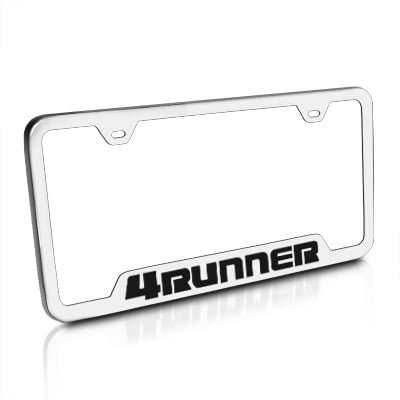 Toyota CarBeyondStore Toyota 4Runner Polished Stainless Steel License Plate Frame,chrome Automotive Gold GF-4RU-EC