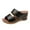 Black, variant on VerPetridure Women's Sandals Summer Casual Plus Size Hollow Open Toe Wedges Roman Sandals