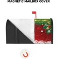 thumbnail image 3 of Christmas Mailbox Cover Magnetic Mailbox Wraps, Christmas Ball Pine Leaves Snowflake Red Mailbox Covers Large Size 21x25.5 Inch Mail Wrap Post Letter Box Xmas Decoration for Outdoor Gardern Yard, 3 of 6