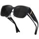 thumbnail image 1 of Gafas de sol Fit Over Glasses MEETSUN, grandes, cuadradas, polarizadas, 1 of 7