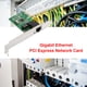 thumbnail image 3 of Tarjeta de red PCIe Tarjeta de red Gigabit Ethernet PCI-E Express Puerto RJ45 Adaptador LAN para PC de escritorio JShteea  Nuevo, 3 of 9