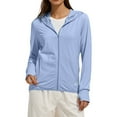 thumbnail image 1 of Baberdicy Sky Blue Women's Ice And Sun Protective Jacket Light And Breathable Cycling Jacket, M, 1 of 6