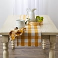 thumbnail image 3 of Design Imports CAMZ12388 14 x 72 in. Honey Gold Buffalo Check Table Runner, 3 of 3