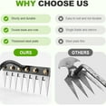 thumbnail image 7 of Garden Cultivator Rake, Multi-tine Carbon Steel Garden Cultivator Rake, 2025 Iron Weeding Rakes 2.0 For Yard Lawn, 5/6/7/8 Teeth Carbon Steel, Heavy-Duty Hand Weeder Puller, 7 of 7