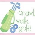 thumbnail image 2 of CafePress - Crawl, Walk, Golf Infant Bodysuit - Baby Light Bodysuit, Size Newborn - 24 Months, 2 of 4