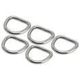 thumbnail image 4 of 5 piezas de anillos en D de acero inoxidable 316, hebilla semicircular sin costuras, accesorios de hardware, 6 x 33 x 30 mm, 4 of 12