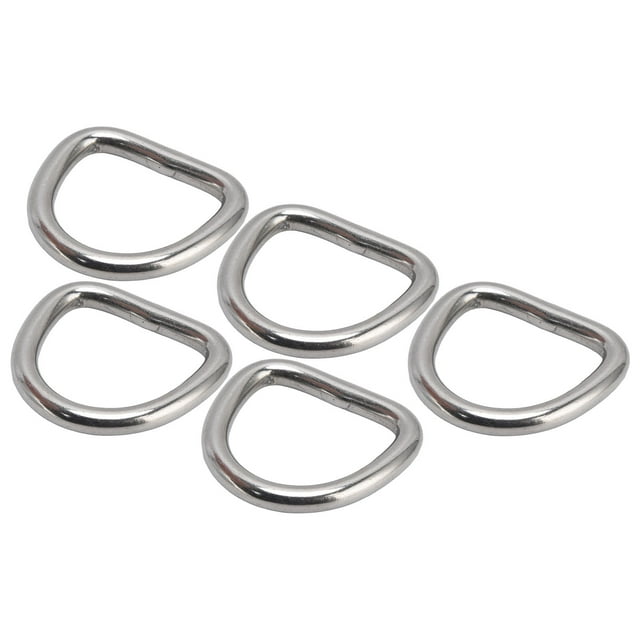 D Rings, D Shaped Buckle 6mm Thickness Seamless Multifunctional for Industrial Hardware for Ship Rigging