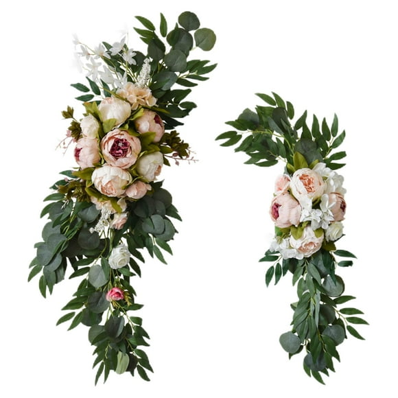 Silk Wedding Arch Flower Artificial Floral Arch Floral Arrangement Display Fake