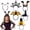 6 PCS, variant on Joyfy Elf Ears with Crown Accessory Set, with Fairy Ears and Crown Headband for Women, Halloween Cosplay Costume Party