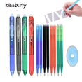thumbnail image 3 of 0.7mm Magic Erasable Pen Press Gel Pen Set 8 Colors Erasable Refill Rod Gel Ink Stationery Retractable Pens Washable Handle Rod Green-14pcs-refills, 3 of 6