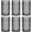Gray, variant on PETGLE Hobnail Drinking Glasses Set of 12,12 Oz Highball Glasses Embossed Boho Water Glass Cups Kitchen Bar Tumbler Glassware Set for Whiskey, Beer