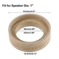 thumbnail image 3 of Unique Bargains 4 Pcs Universal 1 Inch Speaker Subwoofer Mounting Spacer Rings Solid Wood Beige, 3 of 6
