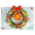 thumbnail image 4 of Christmas Wreath Pop Up Card, 4 of 8