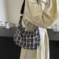 thumbnail image 4 of 2024 Nueva bolsa de mano informal de moda, versátil, para el extranjero, para el trabajo, sencilla, con estampado a cuadros, para mujer, 4 of 5