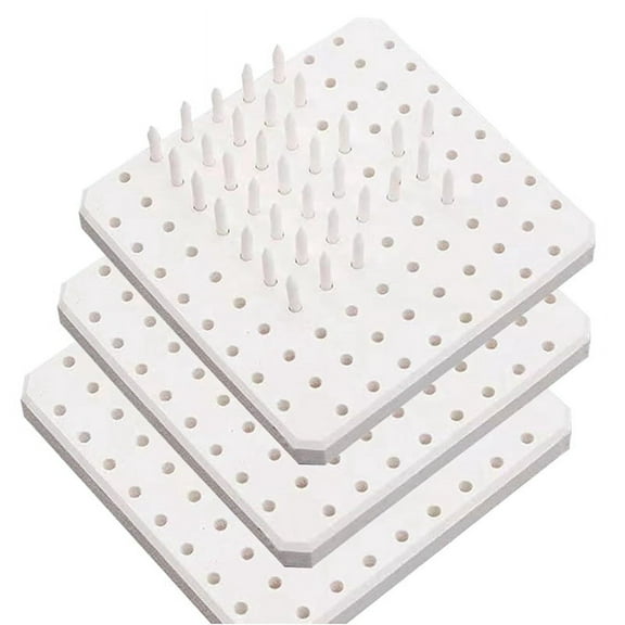 Kiln Stilts Support Nails Pottery Firing Mat High Temperatures Kiln Tools Clay Accessories(3 Pack)
