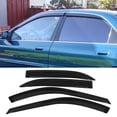 thumbnail image 2 of Ikon Motorsports Compatible with 94-97 Honda Accord Sedan Acrylic Window Visors Vent Windshield Deflector Rain Guard 4Pc Set Outside Mount 1994 1995 1996 1997, 2 of 8