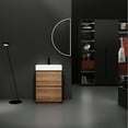 thumbnail image 6 of 24" Bathroom Vanity Unit, Single Sink With 2 Drawer Cabinet, Modern, Engineering Wood, Brown, Versatile Unit , Modern Undermount Double Drawer, Thoughtful Details, 6 of 7