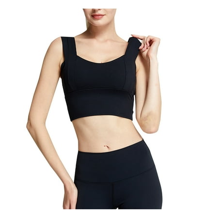 

Women s Solid Color Inner Fit Plus Size Vest Yoga Sports Beauty Back Bra