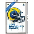 thumbnail image 3 of NFL Los Angeles Rams - Drip Helmet 20 Wall Poster, 22.375" x 34", Framed, 3 of 3