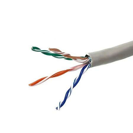 UPC: 0844660008941 | Monoprice Cat5e Ethernet Bulk Cable – 1000 Feet – Gray | Network Internet Cord – Solid 350Mhz STP CM Pure Bare Copper Wire 24AWG