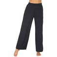 thumbnail image 6 of Cyber of Monday under 10.00 LYXSSBYX Womens Pajama Pants Clearance Womens Casual Solid Color Comfortable Pajamas Wide Leg Pants Long Yoga Pants, 6 of 7