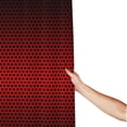 thumbnail image 3 of Shower Curtain, Red Geometric Perforated Waterproof Fabric Plastic Shower Curtain, Drying Fast Bathroom Curtain with 9 Buttonholes, Ruffle Shower Curtain 60x72in, 3 of 8