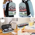 thumbnail image 2 of Uorisanigo School bag for Boys Girls, Mushroom Raccoon Backpack with Lunch Bag Pencil Pen Case Water Bottle Bag 4 in 1 Bookbag Set Universal Fit Elementary School, 2 of 7