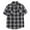 BB02-Black, variant on Inglocry Mens Button Down Shirts Regular Fit Short Sleeve Casual Plaid Flannel Shirt Hawaiian Shirt For Men Yellow 2XL