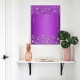 thumbnail image 4 of Canvas Wall Art, Modern Purple Framed Canvas Prints for Kitchen Bedroom, Abstract Diamond Luxury Gradient Small Gallery Wrapped Wall Decor for Home Office, Gifts, 8"x12" Ship Next Day, 4 of 9