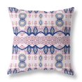thumbnail image 5 of Amrita Sen Designs  26 x 26 in. Sephalina Paisley Leaves Broadcloth Indoor & Outdoor Zippered Pillow - White, Red & Blue, 5 of 5
