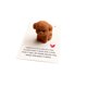 thumbnail image 2 of Regalos En Bolsas De Papel Tarjeta de bolsillo de resina de osito marrón de 1 pieza, tarjeta de regalo decorativa de la serie perrito pequeño con nota de saludo. Rkxzt, 2 of 7