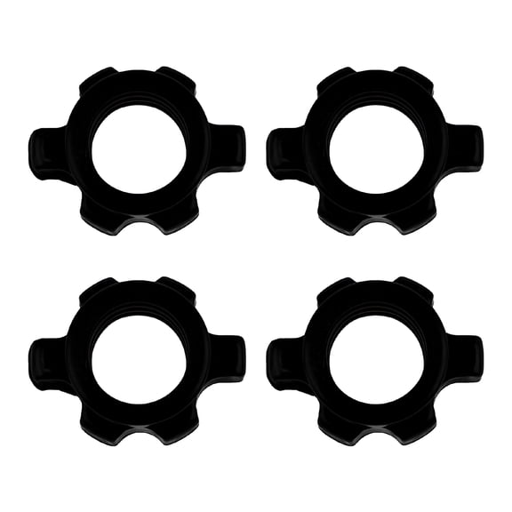 BESTSKY 4Pcs 1" Barbells Lock Collars Hex Nuts Fitness Screw Clamps Weight Clips for Bars