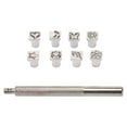 thumbnail image 2 of Leather Pattern Punch Set, Clear Print Metal Stamps Punch Set Ergonomic Grip Small Compact  for Handicrafts, 2 of 7