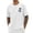 White, variant on Holiday Top for Men Print Short Sleeve Crew Neck Comfort Summer Tops,Yellow,4XL