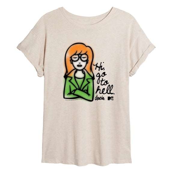 Daria - Hi Go To Hell - Women's Oversized T-Shirt