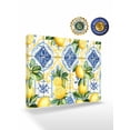 thumbnail image 2 of Botanical Lemon Wall Art for Living Room,Canvas Picture Wall Decor for Bathroom Bedroom,Spring Countryside Floral Blue Tile Painting Artwork for Office Kitchen Hallway Dining Room Home Decor 16"x20", 2 of 8