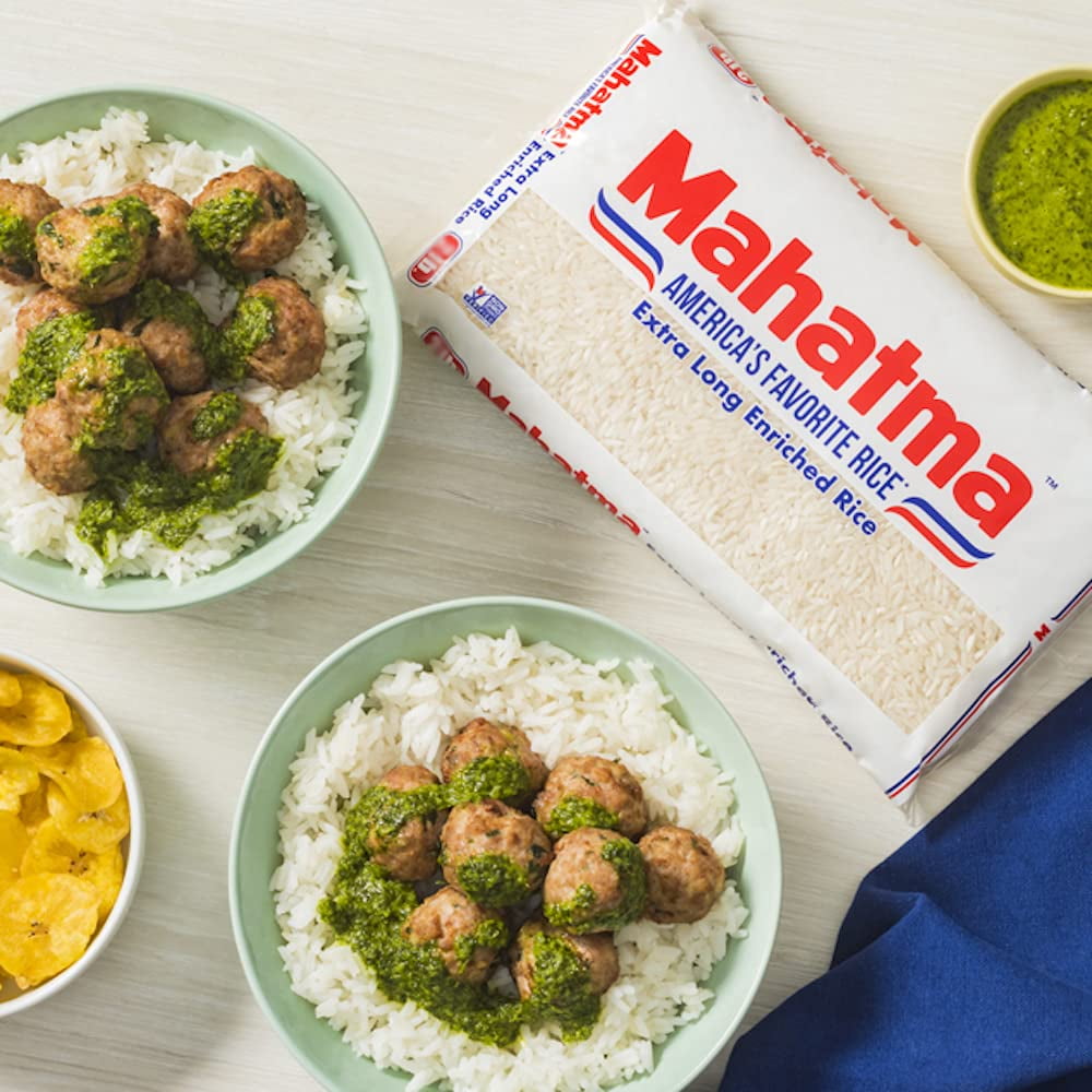 Mahatma Enriched Exrta Long Grain White Rice 1 Lb Bag (Pack of 3)