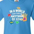 thumbnail image 4 of Inktastic In a World You Can Be Anything Be Kind Autism Awareness Youth T-Shirt, 4 of 5