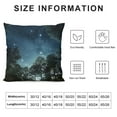 thumbnail image 5 of JRXY  Beautiful Night Sky Pillow Cover The Milky Way and The Trees Pillow case, Sublime Nature View Farmhouse Decorative Throw Pillow Cover for Sofa Couch Home Decoration White, 5 of 5