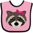 thumbnail image 3 of Inktastic Raccoon Girl Animal Girls Baby Bib, 3 of 4