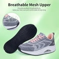 thumbnail image 5 of JOYFON Women's Walking Shoes Arch Support Orthotic Breathable Tennis Sneakers for Plantar Fasciitis Pain Relief GreyPink 8, 5 of 6