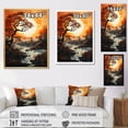 thumbnail image 4 of Designart "Orange Tree Moon form Landscape III" Floral Canvas Print, 4 of 5