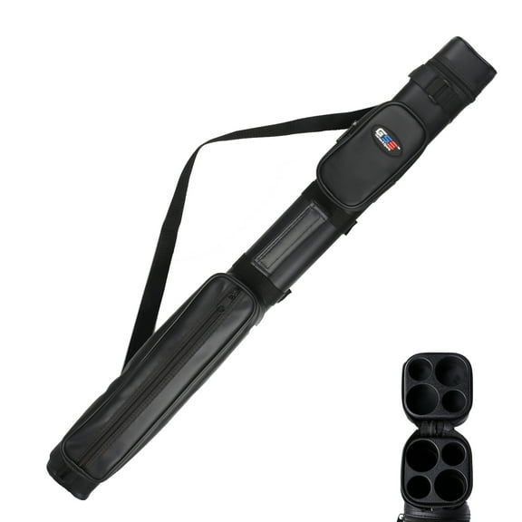 GSE Games & Sports Expert 2x2 Hard Square Billiard Cue Case. Pool Cue Stick Carrying Case, Billiard Pool Cue Accessories (5 Colors Available)