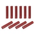 thumbnail image 1 of Resorte Unique Bargains 10uds 12mm OD 60mm Largo Espiral Estampado Rojo, 1 of 5