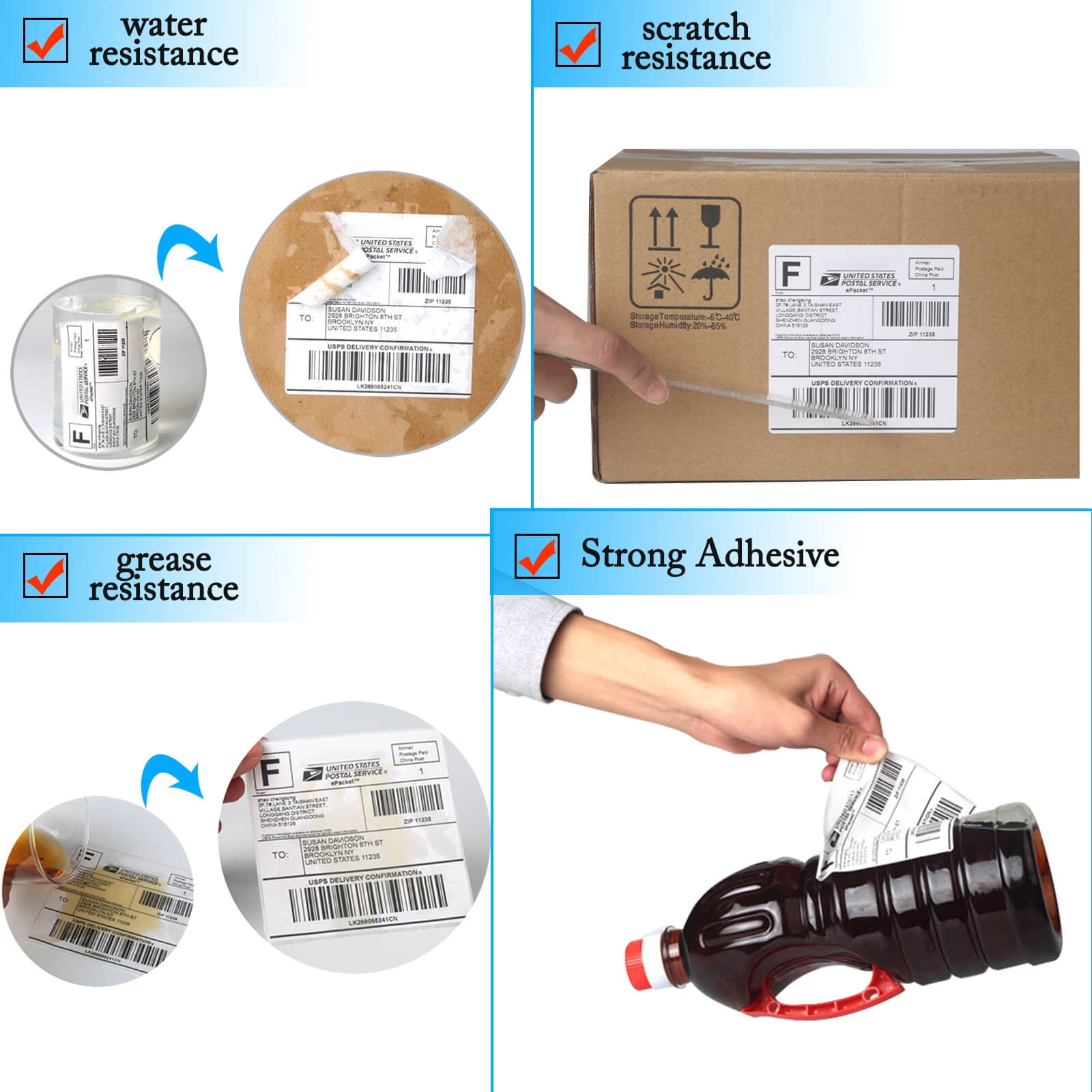 GREENCYCLE (3 Roll/ 130 Labels per Roll) Compatible for Dymo 30251 1-1/8" x 3-1/2" Die-Cut White Address Shipping Paper Label
