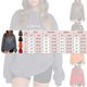 thumbnail image 3 of Gibobby Sudaderas para mujer Enfermería de manga corta con estampado de calabaza y cuello en V a la moda informal para mujer para la celebración de Halloween (Rojo, XXL), 3 of 3
