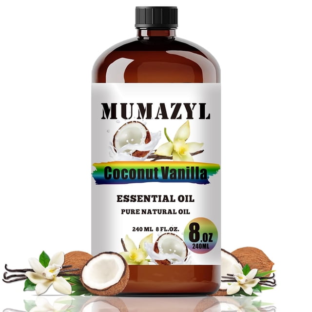 Aceite esencial MUMAZYL de coco y vainilla 240 ml para difusor