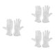 thumbnail image 1 of 3X Par Guantes de Conduccion Trabajo de Algodon Blanco Antideslizante Protector, 1 of 5