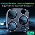 thumbnail image 2 of Protector de lente de cámara TZGZT Sapphire Metal para iPhone, 2 of 7