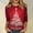 A068-Vermilion, variant on Womens Christmas Clothes 3/4 Sleeve Christmas Tops for Women Funny Graphic Printed Dressy Casual Holiday Blouse Tshirts